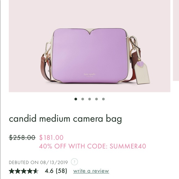 Kate Spade crossover purse (candid camera bag) - Picture 6 of 7